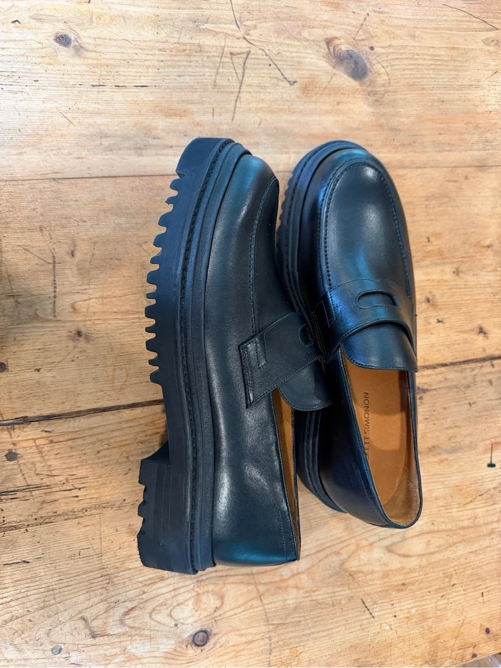 Beckett Simonon Black Classic Penny Loafers